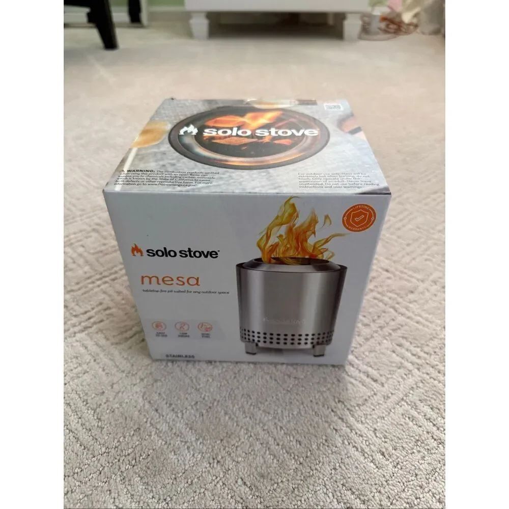 NIB Solo Stove Mesa - Stainless Steel